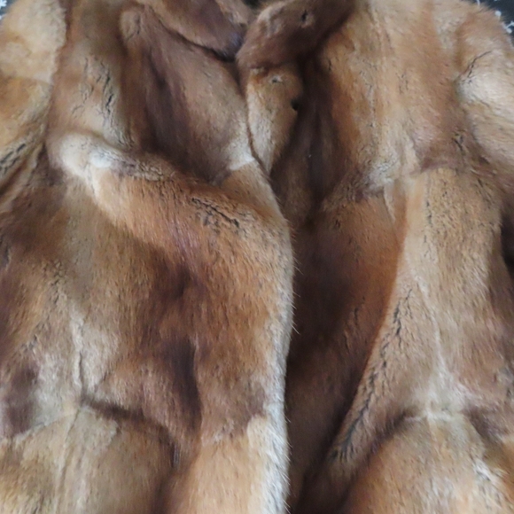 vintage turkisatelje linnanen mink fur coat helsinki finland keska closure S - Picture 2 of 7